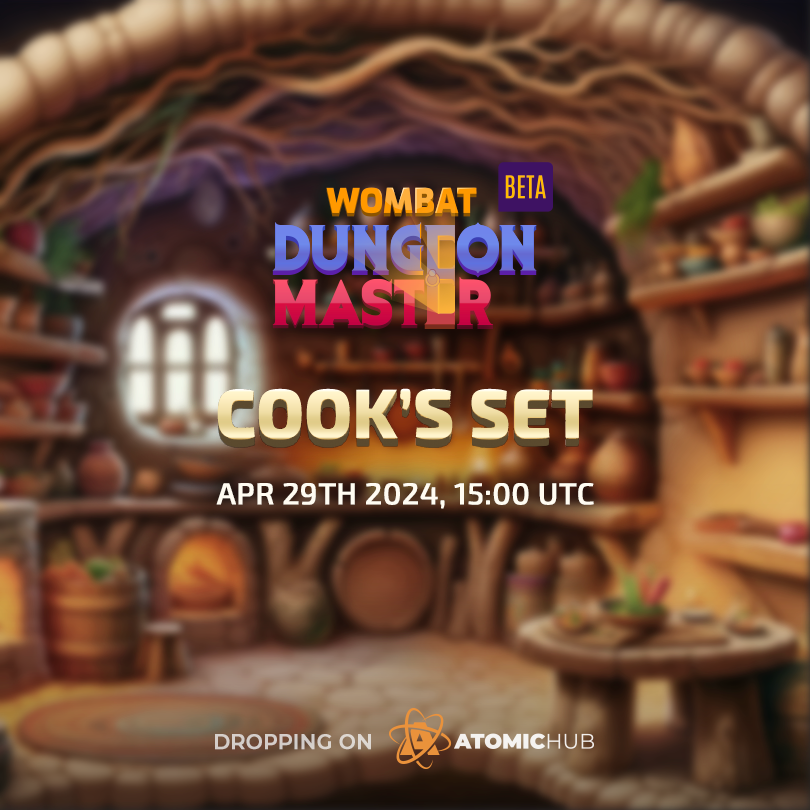 Wombat Dungeon Master Cook S Set Drop Atomichub